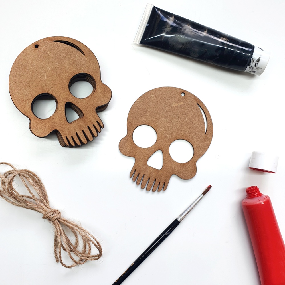 Decorate Your Own Skull Bunting 💀